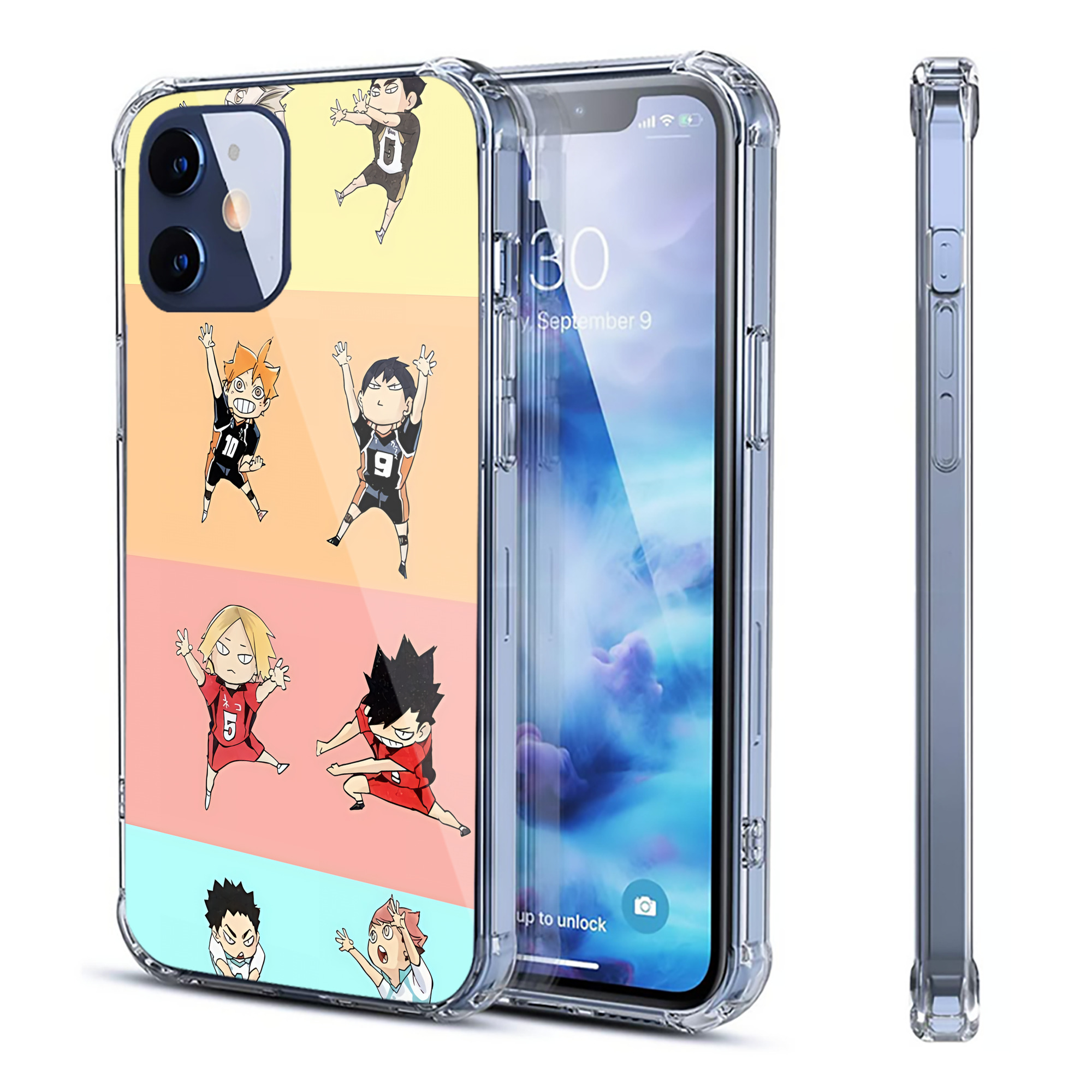 （画像用） ハイキュー!! Haikyu!! 【iPhone 12シリーズ対応】透明スマホケース（クリアソフトケース）